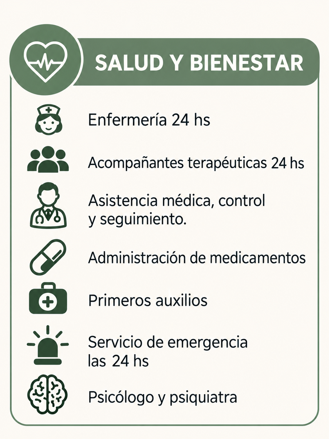 servicios de salud y bienestar